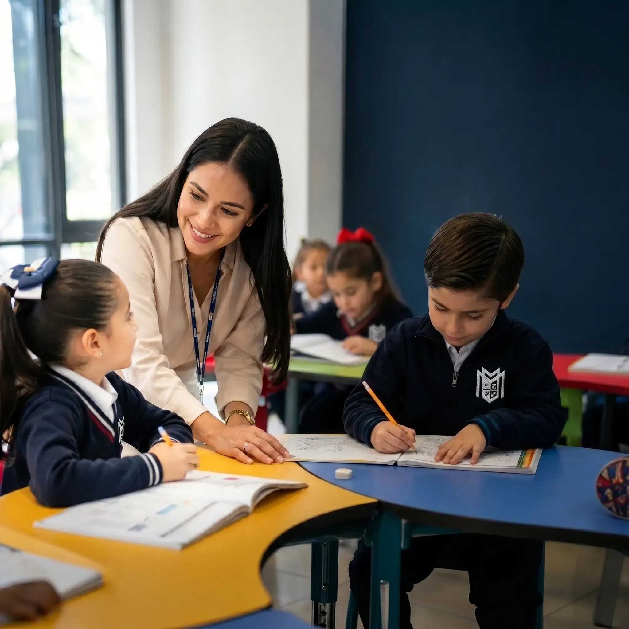 Alumnos de Primaria en Colegio Manabi